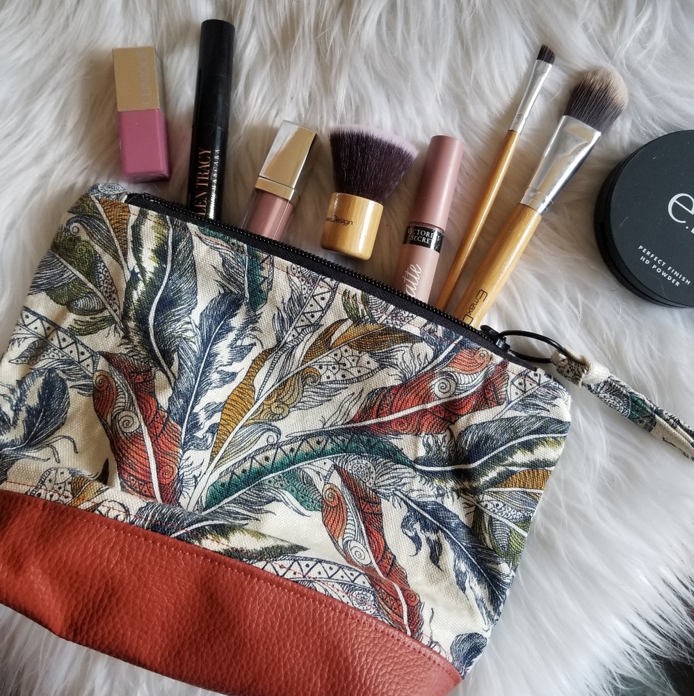 Handmade Makeup, Travel Zipper Bag